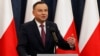 FILE - Poland's President Andrzej Duda in Warsaw, Poland, Dec. 20, 2017. 