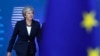 FILE - British Prime Minister Theresa May arrives for an EU summit in Brussels, Oct. 17, 2018. 