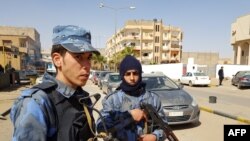 Des forces fidèles à Khalifa Haftar dans la ville de Sebha, dans le sud de la Libye, le 9 février 2019. 