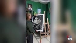 پرتره سیاوش محمودی، هدیه یک هنرمند به مادرش، لیلا مهدوی
