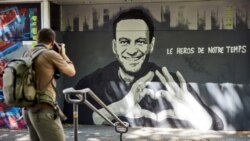 Graffiti of Alexey Navalny by Swiss artists Julien Baro & Lud is pictured ahead of the June 16 summit between U.S. President Joe Biden and Russian President Vladimir Putin in Geneva, Switzerland, June 14, 2021. The text reads: Hero of our Time.