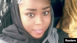 Medical worker Hauwa Mohammed Liman, who was held hostage by Islamic State in Nigeria since March, is pictured in this handout photograph obtained by Reuters on Oct. 14, 2018. 