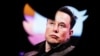 FILE PHOTO: Illustration shows Elon Musk's photo and Twitter logo