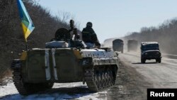 Sebagian pasukan tentara Ukraina dilaporkan telah mulai mundur dari kota Debaltseve, Rabu (18/2).