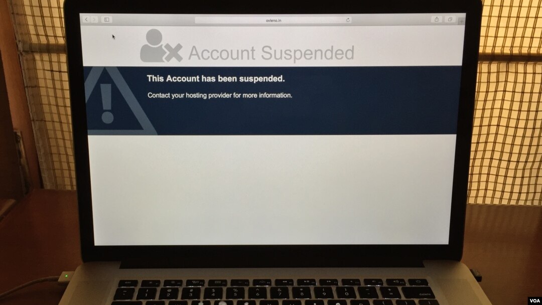 The website of the Indian affiliate of Cambridge Analytica, Ovleno Business Intelligence (OBI), was taken down as a row erupted between the country’s two major political parties over using its services. (A. Pasricha/VOA)
