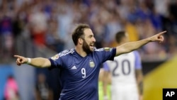 Gonzalo Higuain à Houston, le 21 juin 2016 