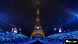 Ceremonija otvaranja Olimpijskih igara u Parizu, 26. jula 2024. (Foto: Reuters/Pawel Kopczynski)