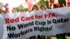 Jedan od ranijih protesta ispred sedišta FIFA-e u Cirihu 