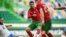 Le joueur du Portugal Cristiano Ronaldo, s’entraîne au stade de Lisbonne, le 9 juin 2021.