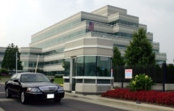 FILE -- America Online headquarters in Ashburn, Virginia, photographed on July 18, 2002.