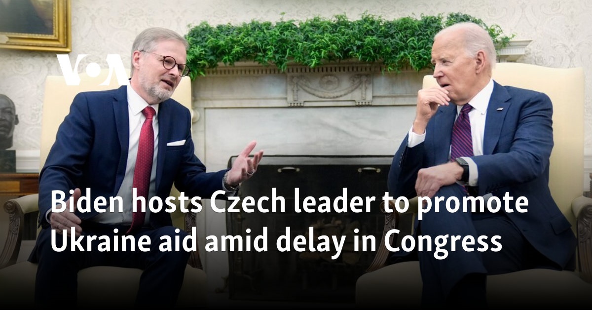 Biden hosts Czech leader to promote Ukraine aid amid delay in Congress