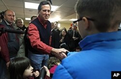 Rick Santorum bat campagne à Brentwood, New Hampshire (4 janvier 2012)