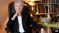 FILE - Author Paula Fox poses for a portrait in New York, March 24, 2011. Fox, known for the novels “Desperate Characters” and “Poor George” and the memoir “Borrowed Finery,” died March 1, 2017.