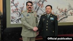 جنرل راحیل کی چینی عسکری عہدیدار سے ملاقات