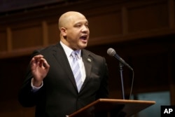 FILE - U.S. Rep. Andre Carson, D-Ind., says that "until we dismiss the negative notions of what it means to be a Muslim, we will still face" discrimination in the United States.