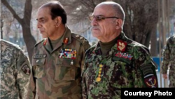جنرال شیر محمد کریمی و جنرال اشفاق کیانی 