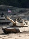 Američki tenkovi Abrams u vojnoj vježbi NATO-a u Letoniji, 2021. 