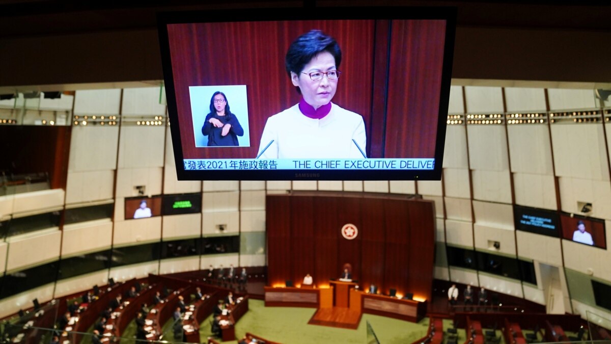 香港特首发表最后一份施政报告 拟为基本法第23条立法