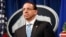 Deputy Attorney General Rod Rosenstein listens was Attorney General William Barr speaks about the release of a redacted version of special counsel Robert Mueller's report during a news conference, April 18, 2019, at the Department of Justice in Washington.