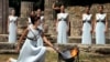 奥林匹克圣火点燃仪式在希腊雅典举行。 （2016年4月21日）