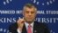 Kosovo Prime Minister Hashim Thaci speaking at SAIS