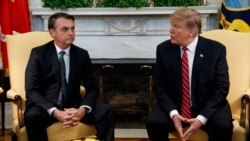 Trump accueille Bolsonaro, le président brésilien