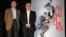 President of the Cannes Film Festival Gilles Jacob, left, and artistic Director Thierry Fremaux pose in front of the Cannes International Film Festival poster for the upcoming 66th edition, during a press conference to announce this years lineup in Paris,