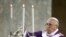 Pope Francis blesses the altar during the Ash Wednesday mass at the Santa Sabina Basilica in Rome, March 5, 2014.