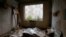 An interior view shows part of a five-story apartment building in Moscow that is slated for demolition. 