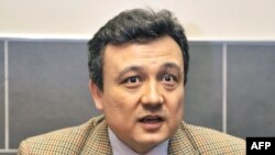 FILE - World Uyghur Congress leader Dolkun Isa has received a rights award in the United States, angering Chinese officials who consider him a terrorist. He's shown in 2008.