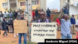 Moçambique, manifestantes, Maputo