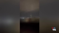 دود انفجار ناشی از حمله‌ای در اراک - بامداد جمعه ۲۲ اسفند