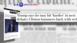 Manchetes Americanas 27 Setembro: Trump promete ser mais "agressivo" no próximo debate