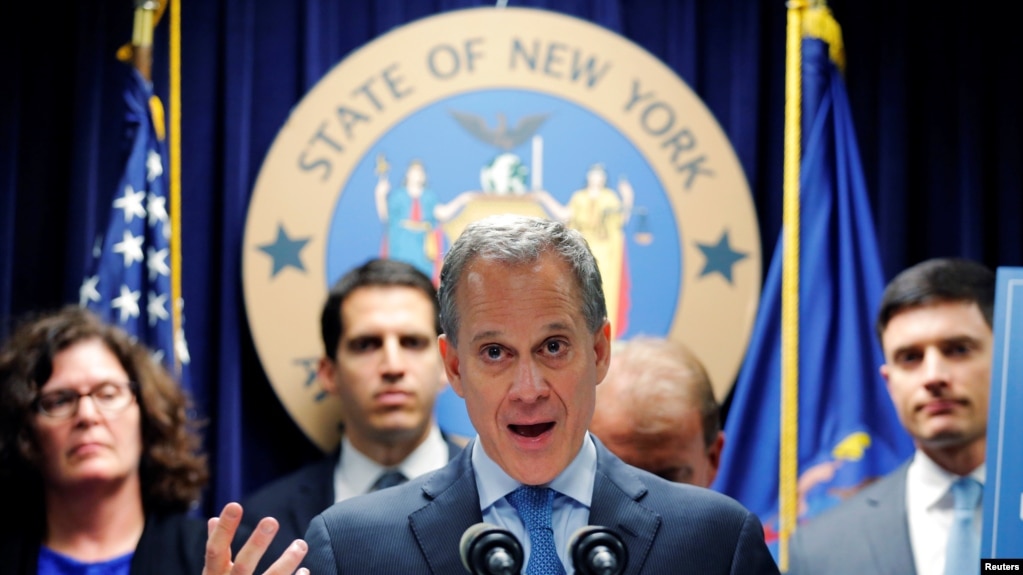 Tổng chưởng lý bang New York, Eric Schneiderman tại New York, ngày 28/6/2016. 