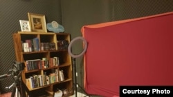 This is Catherine V. Harry’s studio which she uses to make videos about sexual and reproductive health. (Courtesy photo)