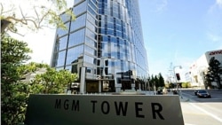 MGM Tower is in the Century City section Los Angeles, California. According to reports Metro- Goldwyn-Mayer's creditors voted to send the studio into bankruptcy court, 29 Oct 2010.