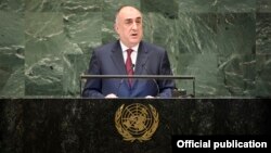 Elmar Məmmədyarov BMT tribunasında 