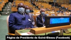 Umaro Sissoco Embaló, Presidente da Guiné-Bissau, na AG da ONU, 22 de Setembro de 2021