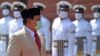 Menteri Pertahanan RI Jenderal Prabowo Subianto saat melawat ke New Delhi, India, 27 Juli 2020. (Foto: Money SHARMA / AFP) 