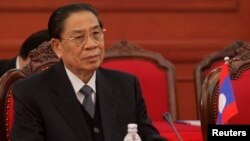 추말리 사야손 라오스 대통령. (자료사진)