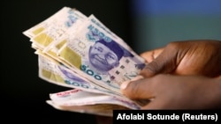 Nigeria currency, the naira - money - cash - bank notes - Africa