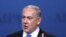 ທ່ານ Benjamin Netanyahu ນາຍົກລັດຖະມົນຕີອິສຣາແອລ ກ່າວປາໄສຕໍ່ກຸ່ມ AIPAC ທີ່ກຸງວຊິງຕັນ.
ວັນທີ 6 ມີນາ 2012.