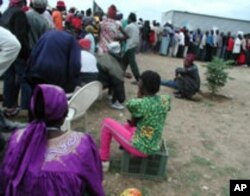 Nambians voting in last month's election.