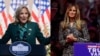 En esta combinación de fotos aparece a la izquierda la primera dama de Estados Unidos, Jill Biden, y a la derecha, la ex primera dama Melania Trump. La esposa del presidente electo Donald Trump regresará a la posición para un segundo mandato no consecutivo.