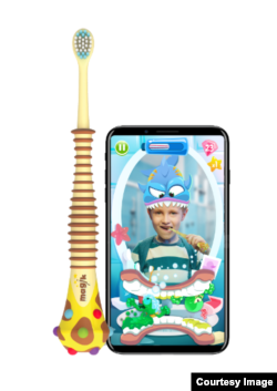 Kolibree says it has developed the first interactive toothbrush that uses Augmented Reality to motivate and educate kids to better brush their teeth. (Kolibree)