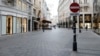 A nearly empty shopping district is seen after the Austrian government imposed a new national COVID-19 lockdown, in Vienna, Austria, Nov. 22, 2021. 