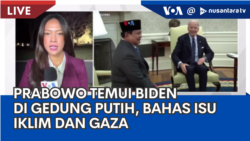 Laporan VOA untuk NTV: Prabowo Temui Biden di Gedung Putih, Bahas Isu Iklim dan Gaza