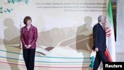 AB dış politika yetkilisi Catherine Ashton ve İranlı başmüzakereci Sait Celili