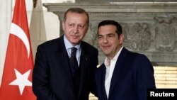 Serokomarê Tirkiyê R. T. Erdogan û Serokwezîrê Yunanistanê Alexis Tsipras