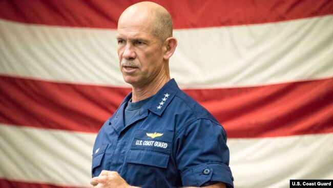 美国海警队副司令查尔斯·雷(Admiral Charles Ray) 上将 (美国海警队2019年5月10日）